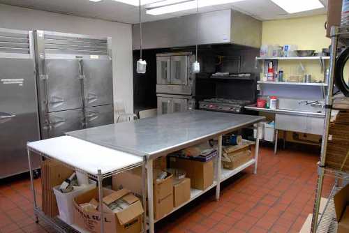 Commercial kitchen in a restaurant in North Miami Bech, Florida